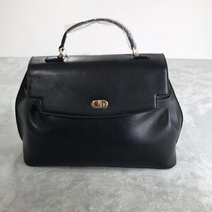 Cavalli Class Large Black Vegan Leather Handbag New with tags